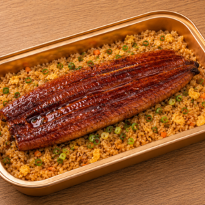Japanese Unagi Fried Rice with Whole Grilled Eel | 原條蒲燒鰻魚炒飯