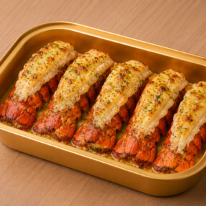 Baked Boston Lobster Tail With Garlic Herb Butter served with Rosemary roasted potato 香草牛油焗波士頓龍蝦尾