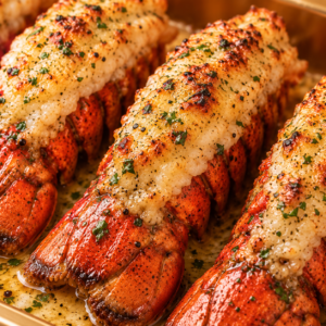 BAKED BOSTON LOBSTER TAIL WITH GARLIC HERB BUTTER | 香草牛油焗波士頓龍蝦尾
