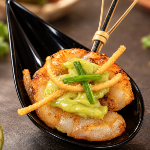 CAJUN PRAWN & AVOCADO AIOLI BITES | 美式香草鮮蝦牛油果蒜香蛋黃醬小點