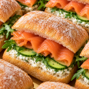 SMOKED SALMON CIABATTA WITH ROCKET, CUCUMBER & DILL MAYONNAISE | 煙三文魚意式軟包配火箭菜、青瓜及刁草蛋黃醬 (複製)